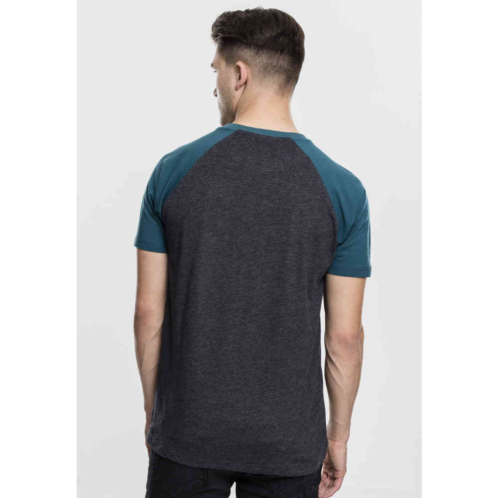 Urban Classics - Raglan Contrast Tshirt Homme - Gris